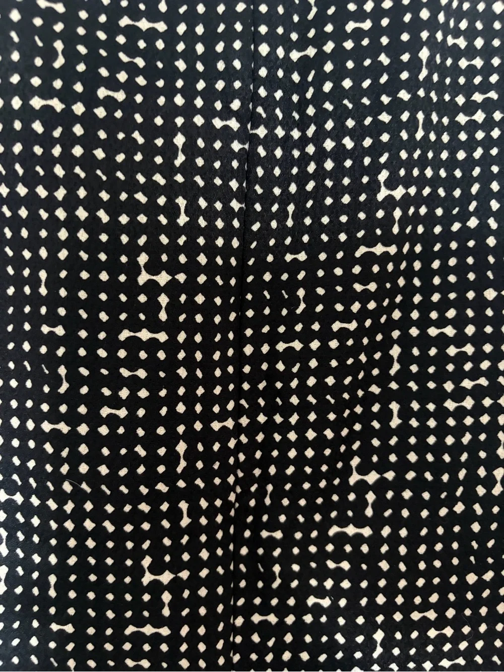 Tory Burch Black & White Sleeveless Textured Midi Dress